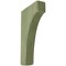 Ekena Millwork 1 3/4"W x 6"D x 10"H Clarksville Wood Vintage Decor Bracket, Restoration Green BKTWD02X06X10CVGR - alternate 1
